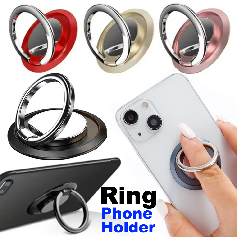 Phone Accessories Holder Car - 360Rotating Finger Ring Phone Holder Stand