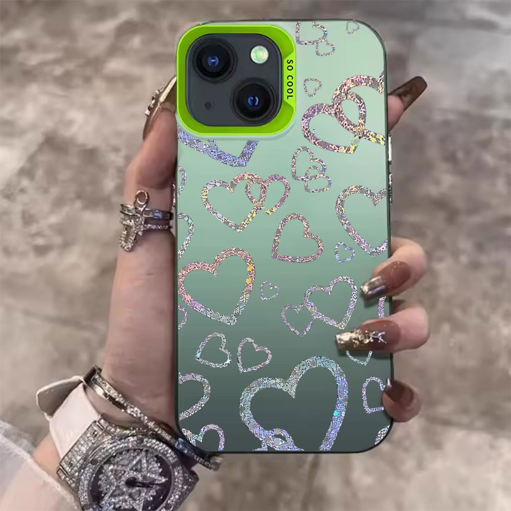 Colorful Heart Print Case For  - Apple Iphone 15 recension och pris