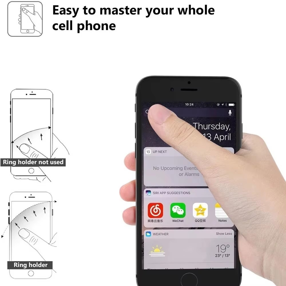 Finger Ring Mobile Phone Holde - Phone Accessories Useful recension och pris